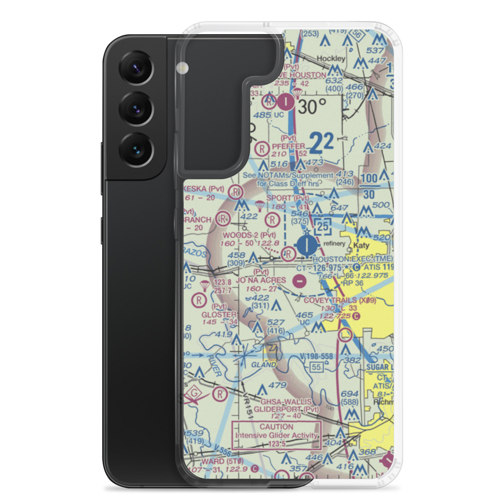 Woods Nr 2 Airport (TA28) VFR Sectional Samsung Case Samsung Galaxy S22 Plus model shown