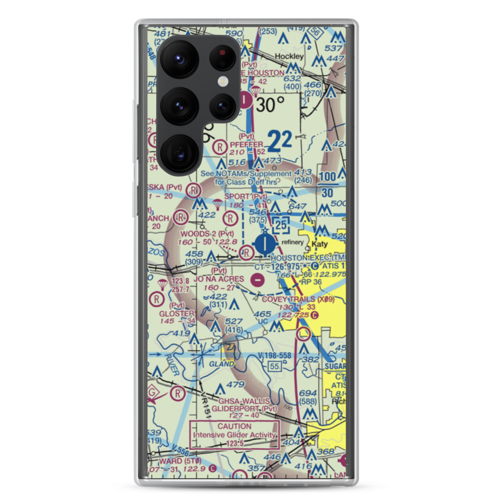 Woods Nr 2 Airport (TA28) VFR Sectional Samsung Case Samsung Galaxy S22 Ultra model shown