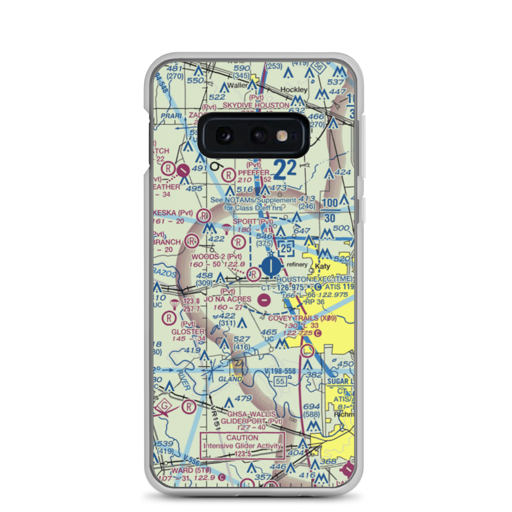 Woods Nr 2 Airport (TA28) VFR Sectional Samsung Case Samsung Galaxy S10e model shown