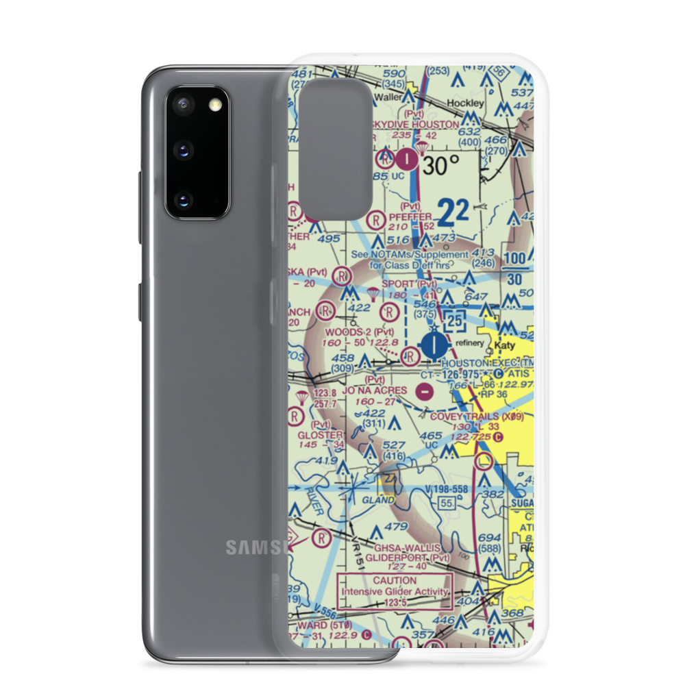 Woods Nr 2 Airport (TA28) VFR Sectional Samsung Case Samsung Galaxy S20 model shown