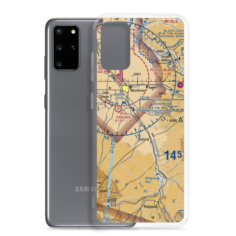 Woods STOLport (73CO) VFR Sectional Samsung Case Samsung Galaxy S20 Plus model shown