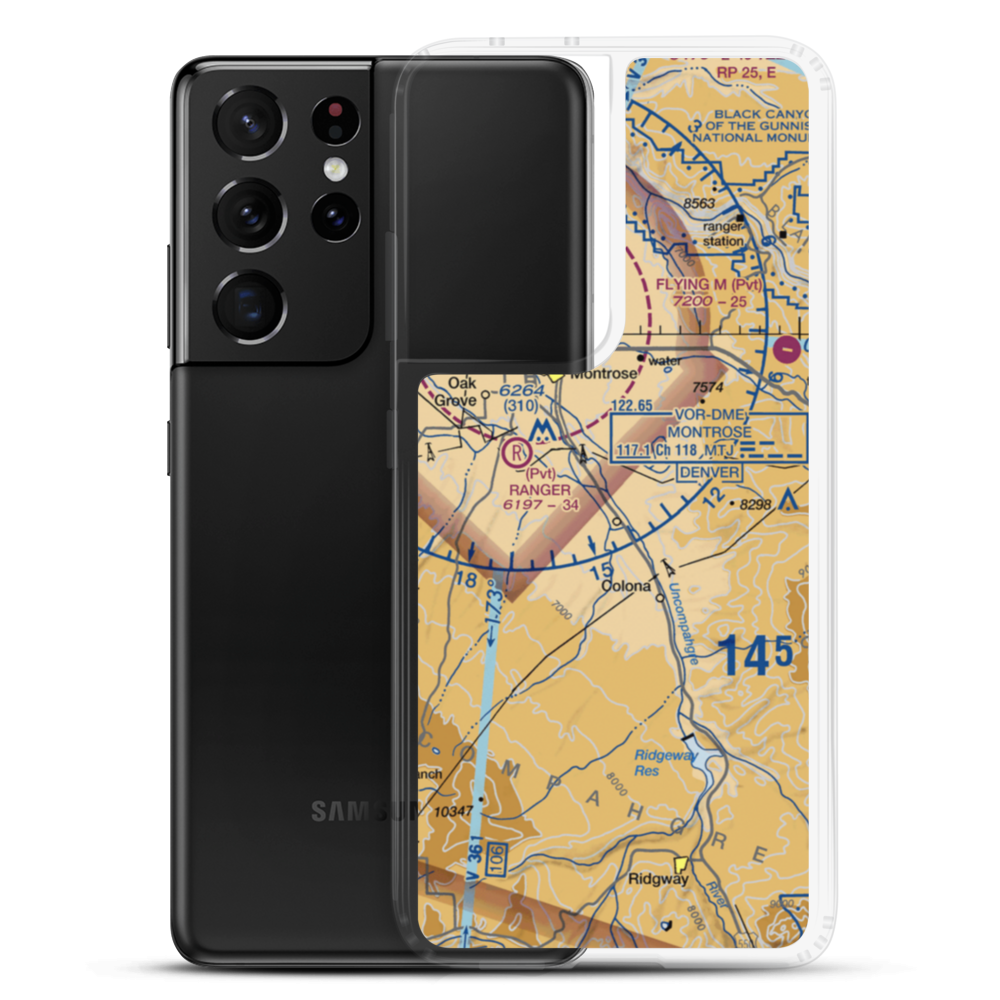 Woods STOLport (73CO) VFR Sectional Samsung Case Samsung Galaxy S21 Ultra model shown