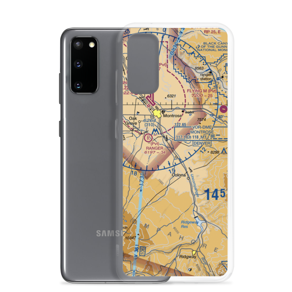 Woods STOLport (73CO) VFR Sectional Samsung Case Samsung Galaxy S20 model shown
