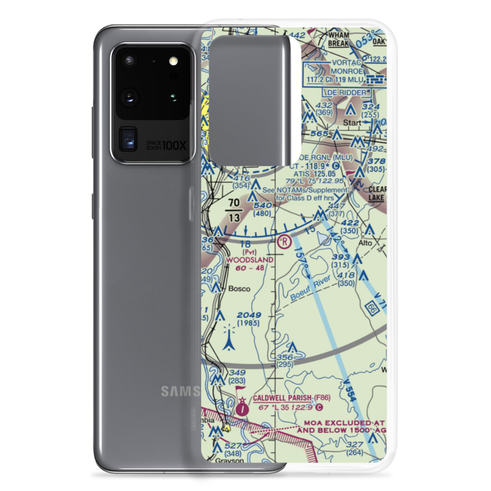 Woodsland Plantation Airport (40LA) VFR Sectional Samsung Case Samsung Galaxy S20 Ultra model shown