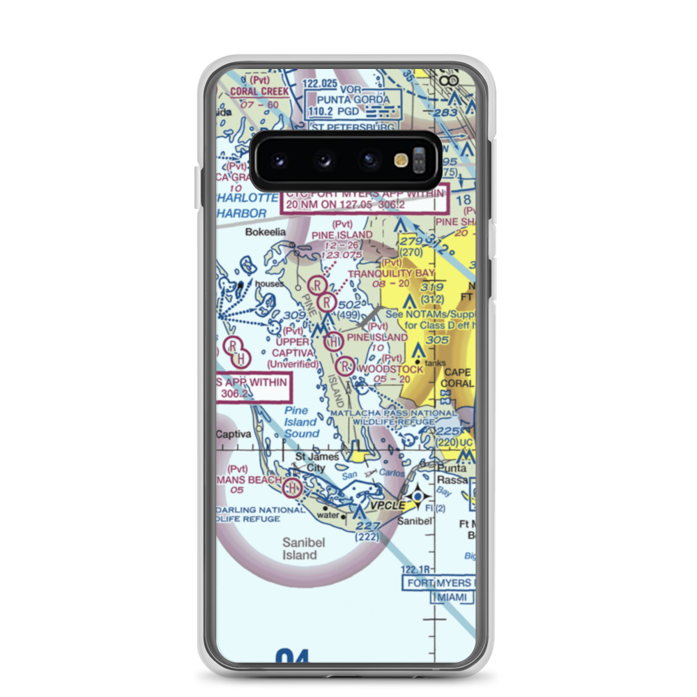 Woodstock Airport (FL86) VFR Sectional Samsung Case Samsung Galaxy S10 model shown
