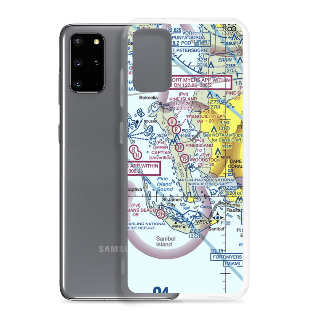 Woodstock Airport (FL86) VFR Sectional Samsung Case Samsung Galaxy S20 Plus model shown