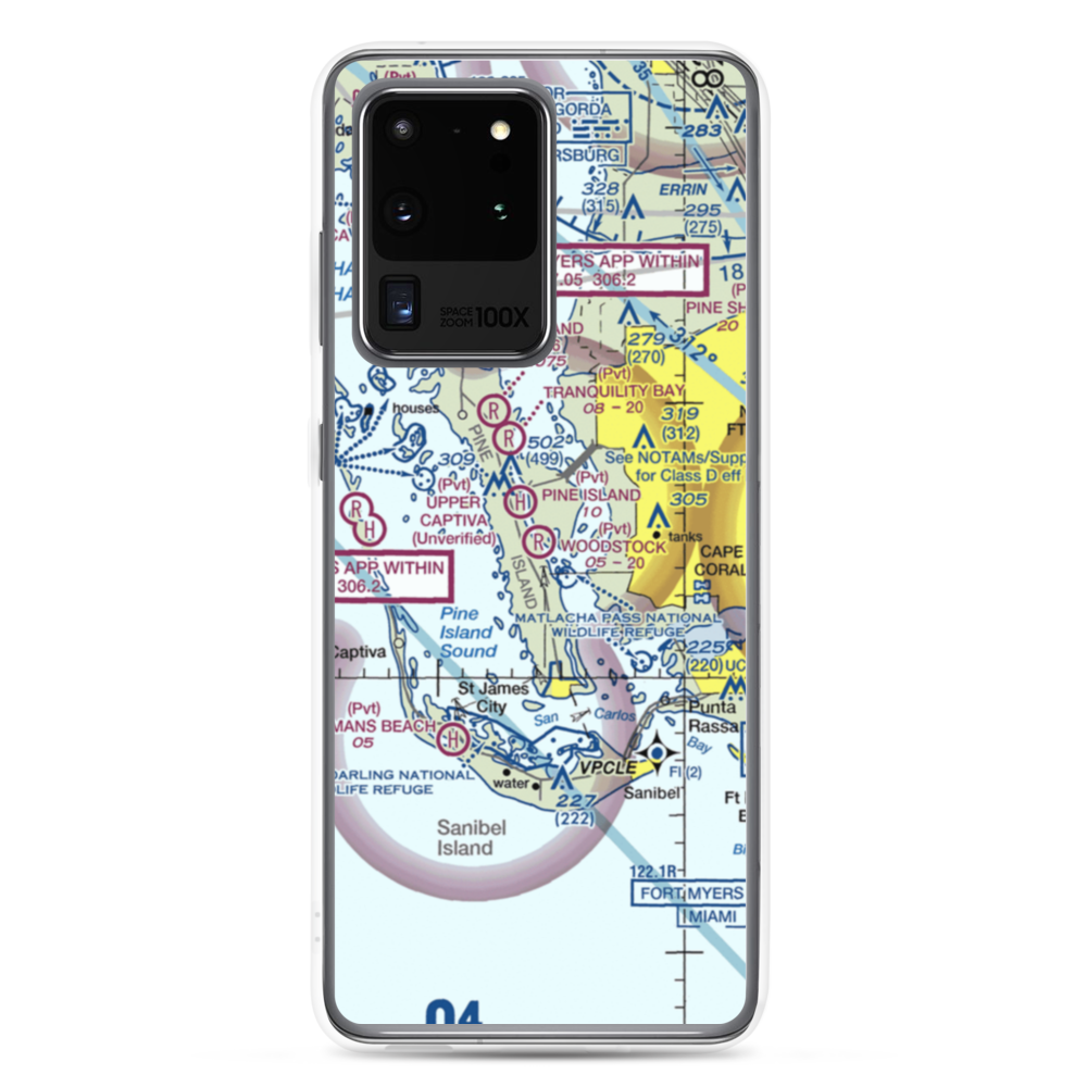 Woodstock Airport (FL86) VFR Sectional Samsung Case Samsung Galaxy S20 Ultra model shown