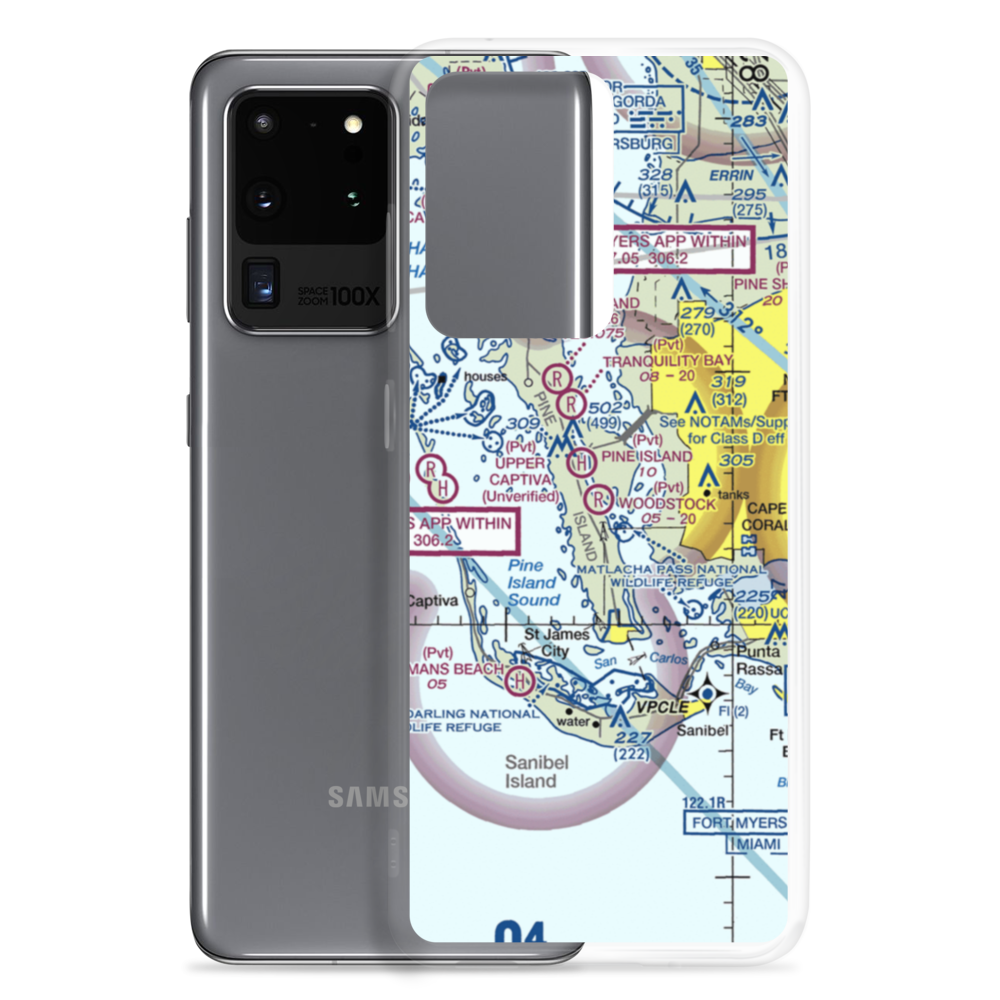 Woodstock Airport (FL86) VFR Sectional Samsung Case Samsung Galaxy S20 Ultra model shown