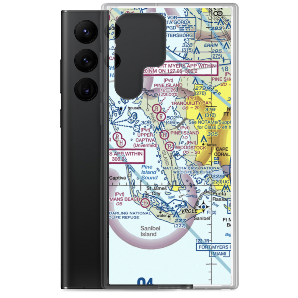 Woodstock Airport (FL86) VFR Sectional Samsung Case Samsung Galaxy S22 Ultra model shown