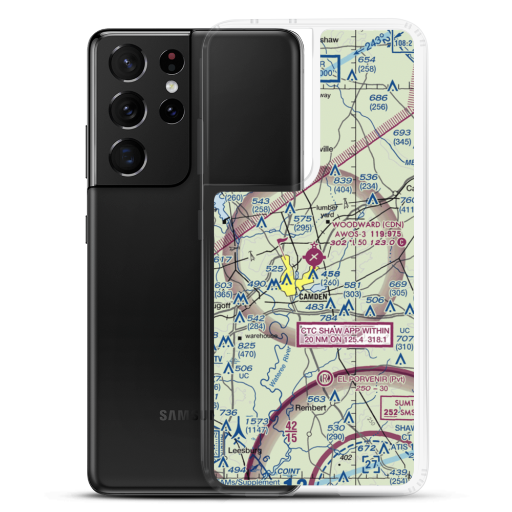 Woodward Field (CDN) VFR Sectional Samsung Case Samsung Galaxy S21 Ultra model shown