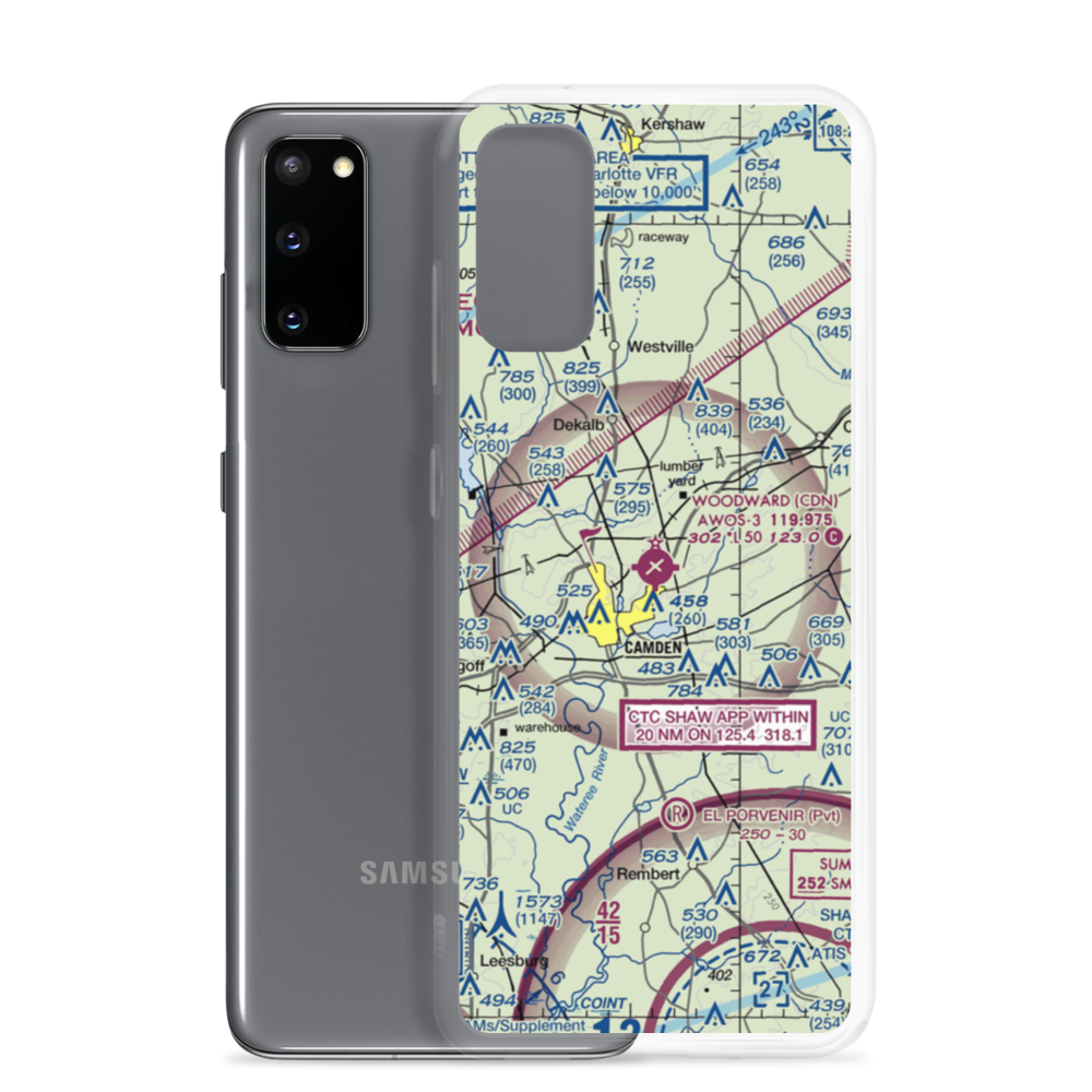 Woodward Field (CDN) VFR Sectional Samsung Case Samsung Galaxy S20 model shown