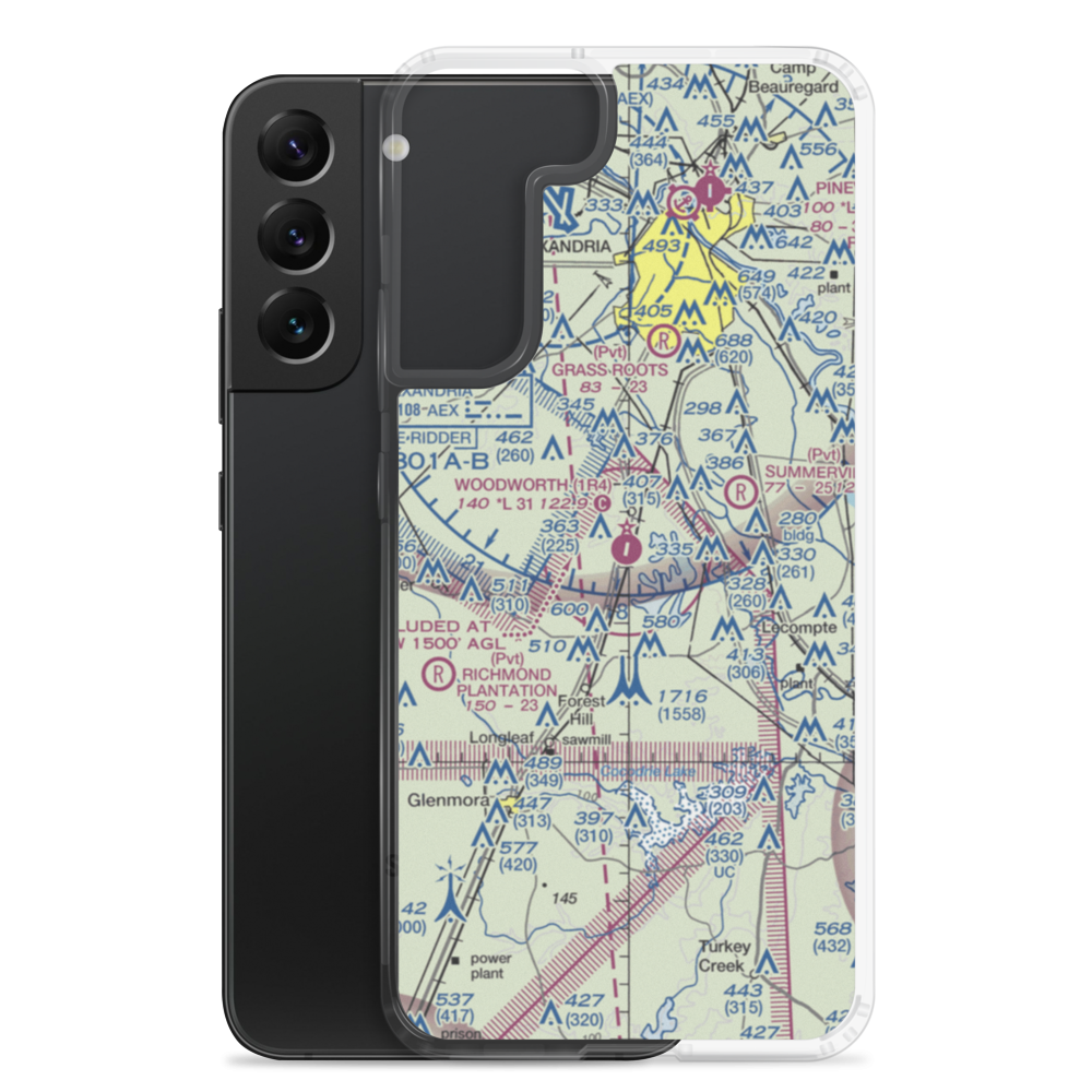 Woodworth Airport (1R4) VFR Sectional Samsung Case Samsung Galaxy S22 Plus model shown
