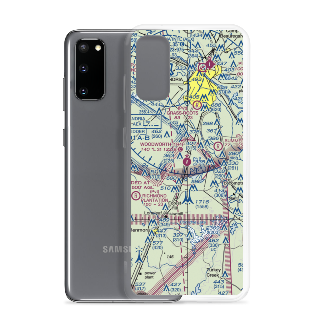 Woodworth Airport (1R4) VFR Sectional Samsung Case Samsung Galaxy S20 model shown