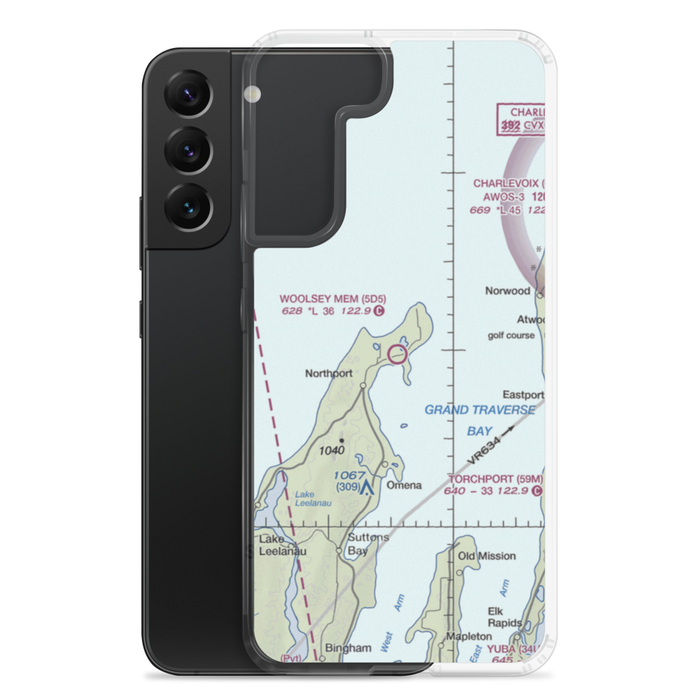 Woolsey Memorial Airport (5D5) VFR Sectional Samsung Case Samsung Galaxy S22 Plus model shown