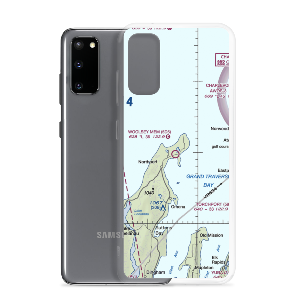 Woolsey Memorial Airport (5D5) VFR Sectional Samsung Case Samsung Galaxy S20 model shown