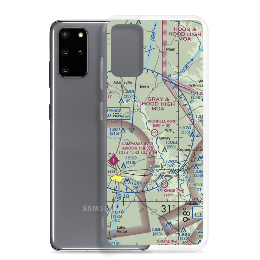 Worrell Airport (6TS1) VFR Sectional Samsung Case Samsung Galaxy S20 Plus model shown