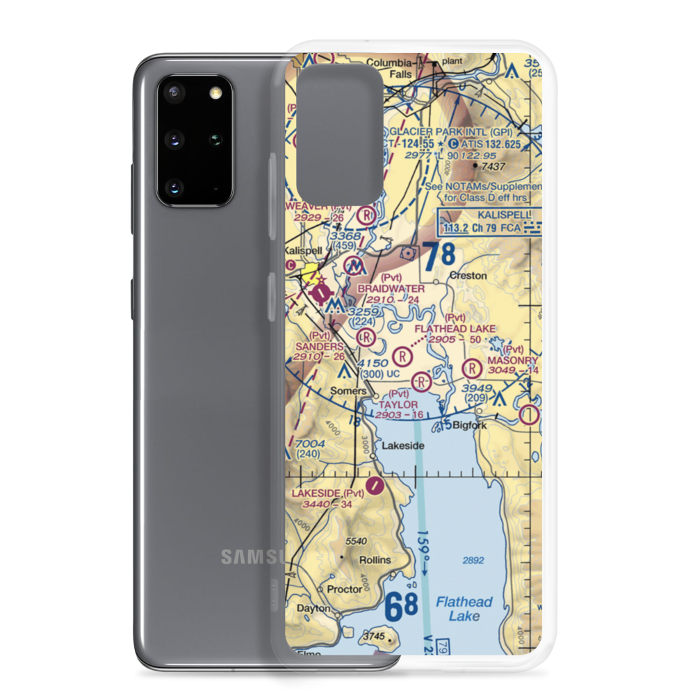 Wounded Buck Ranch Airport (22MT) VFR Sectional Samsung Case Samsung Galaxy S20 Plus model shown