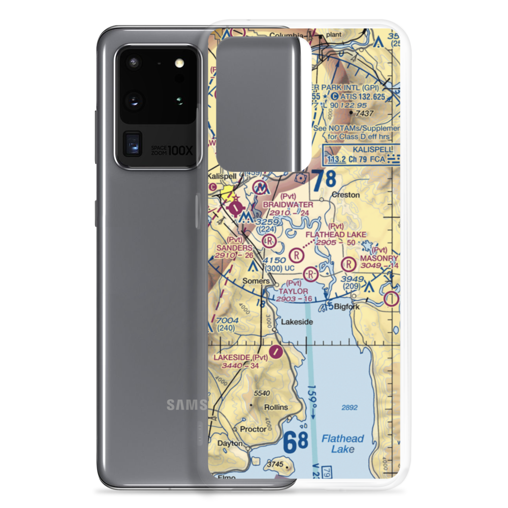 Wounded Buck Ranch Airport (22MT) VFR Sectional Samsung Case Samsung Galaxy S20 Ultra model shown