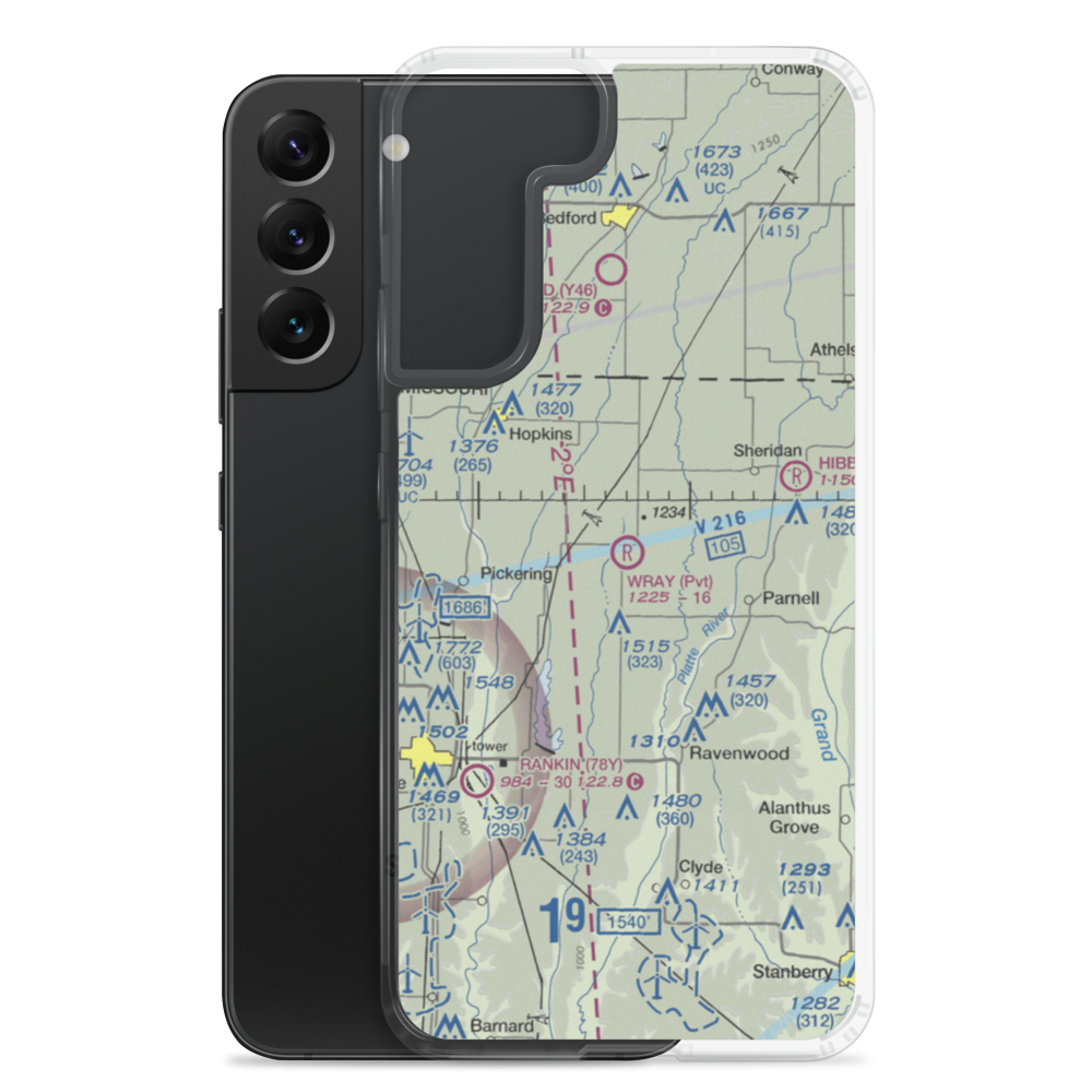 Wray Airfield (MU13) VFR Sectional Samsung Case Samsung Galaxy S22 Plus model shown