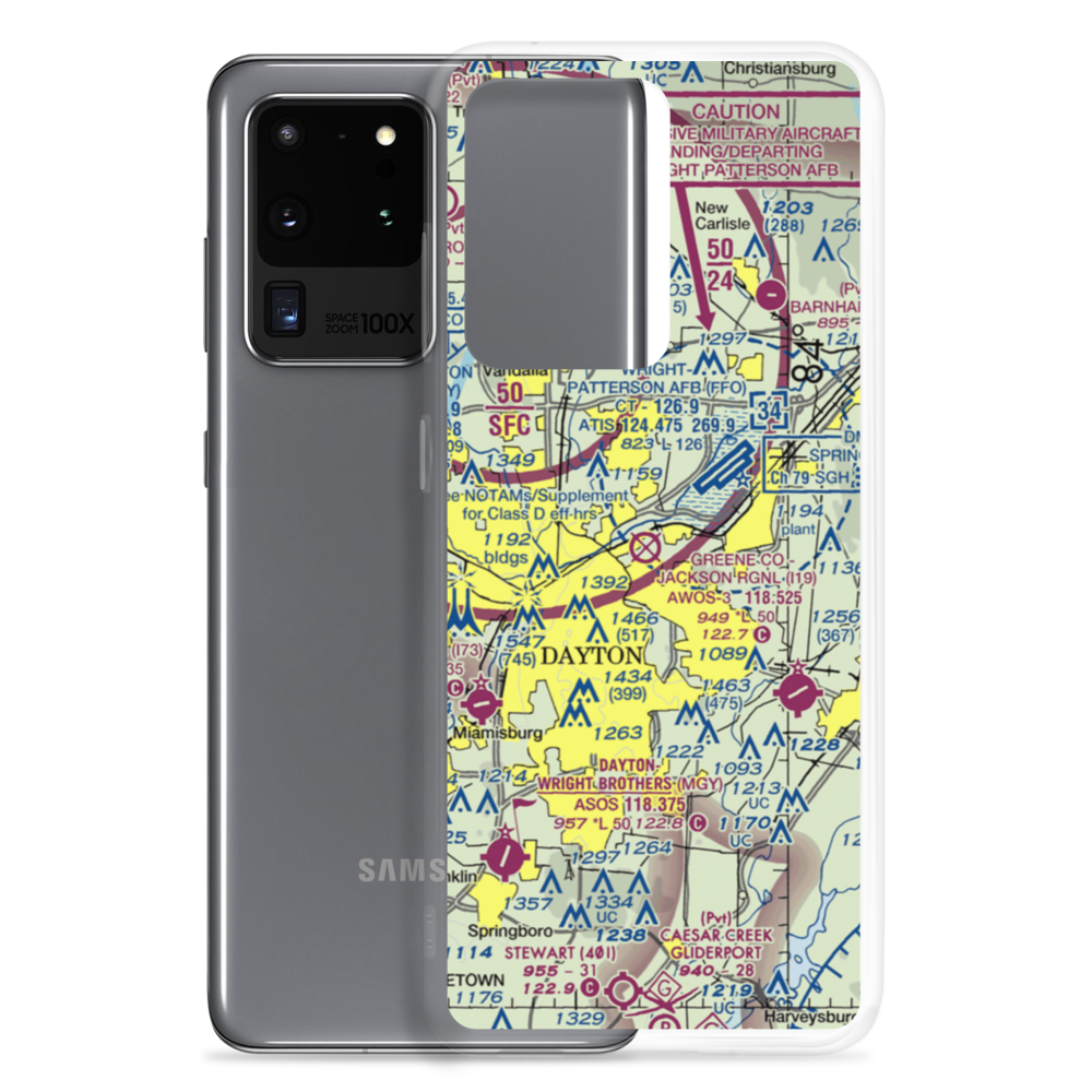 Wright Field (DWF) VFR Sectional Samsung Case Samsung Galaxy S20 Ultra model shown