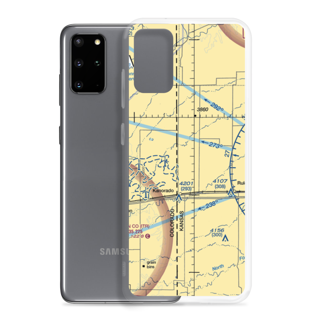 Wright International Airport (SN02) VFR Sectional Samsung Case Samsung Galaxy S20 Plus model shown