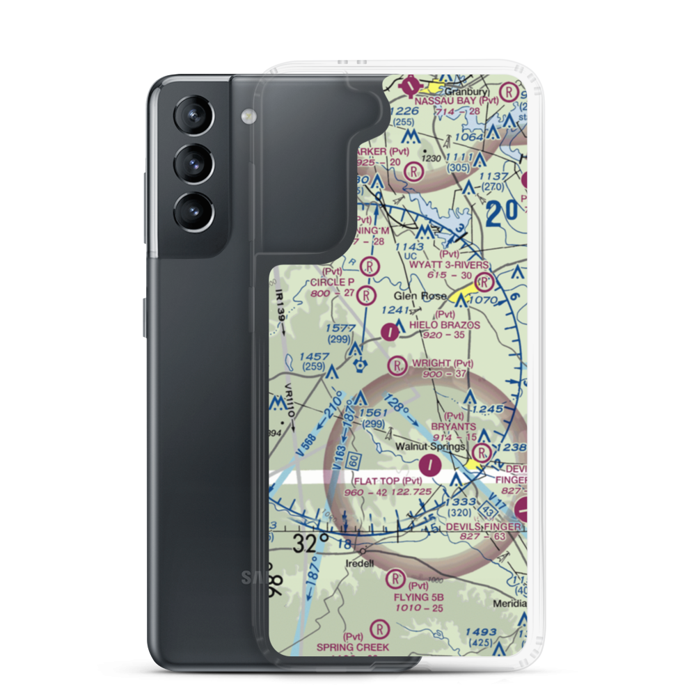 Wright Ranch Airport (TX93) VFR Sectional Samsung Case Samsung Galaxy S21 model shown