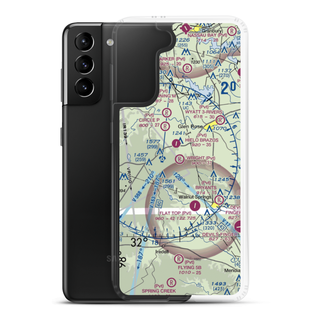 Wright Ranch Airport (TX93) VFR Sectional Samsung Case Samsung Galaxy S21 Plus model shown