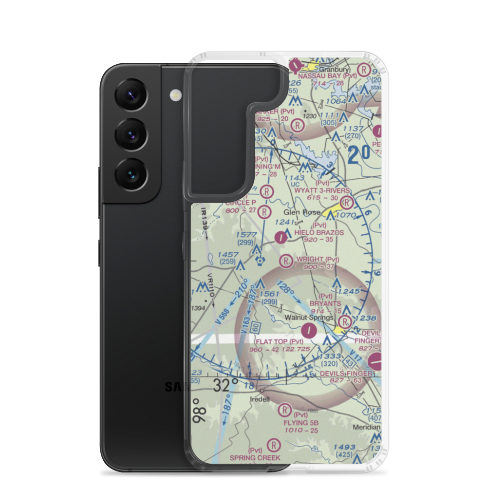 Wright Ranch Airport (TX93) VFR Sectional Samsung Case Samsung Galaxy S22 model shown