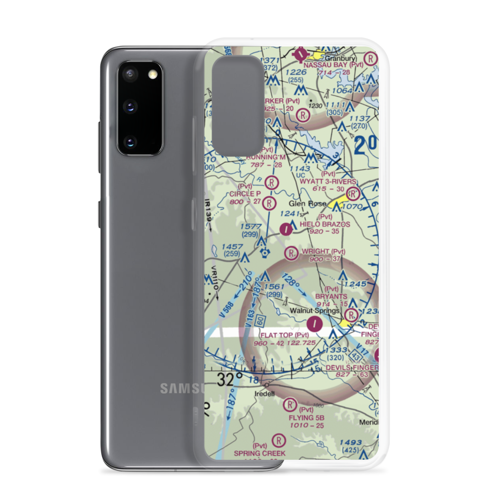 Wright Ranch Airport (TX93) VFR Sectional Samsung Case Samsung Galaxy S20 model shown