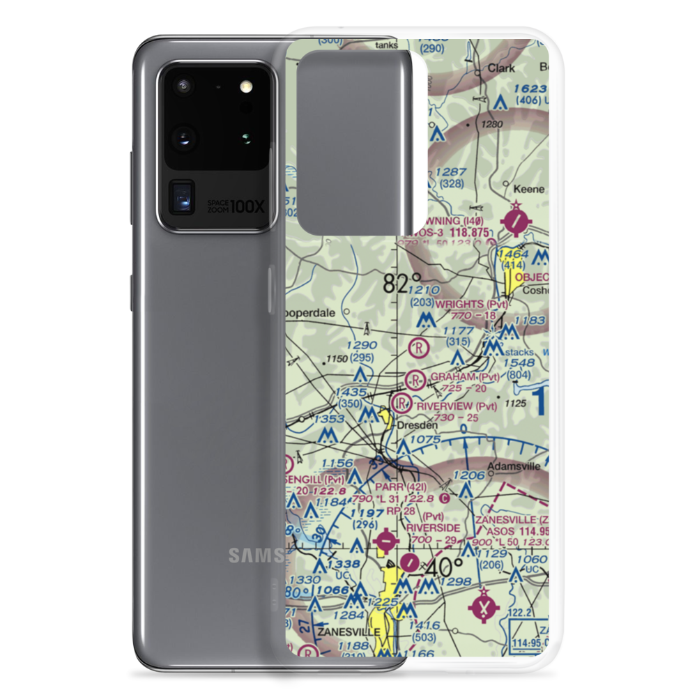 Wright's Field (36OH) VFR Sectional Samsung Case Samsung Galaxy S20 Ultra model shown