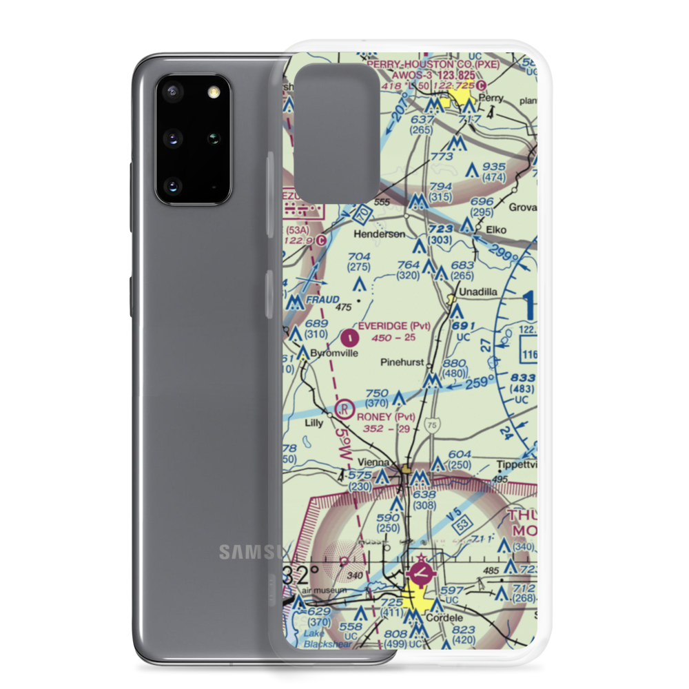 Wrights Field (2GA3) VFR Sectional Samsung Case Samsung Galaxy S20 Plus model shown