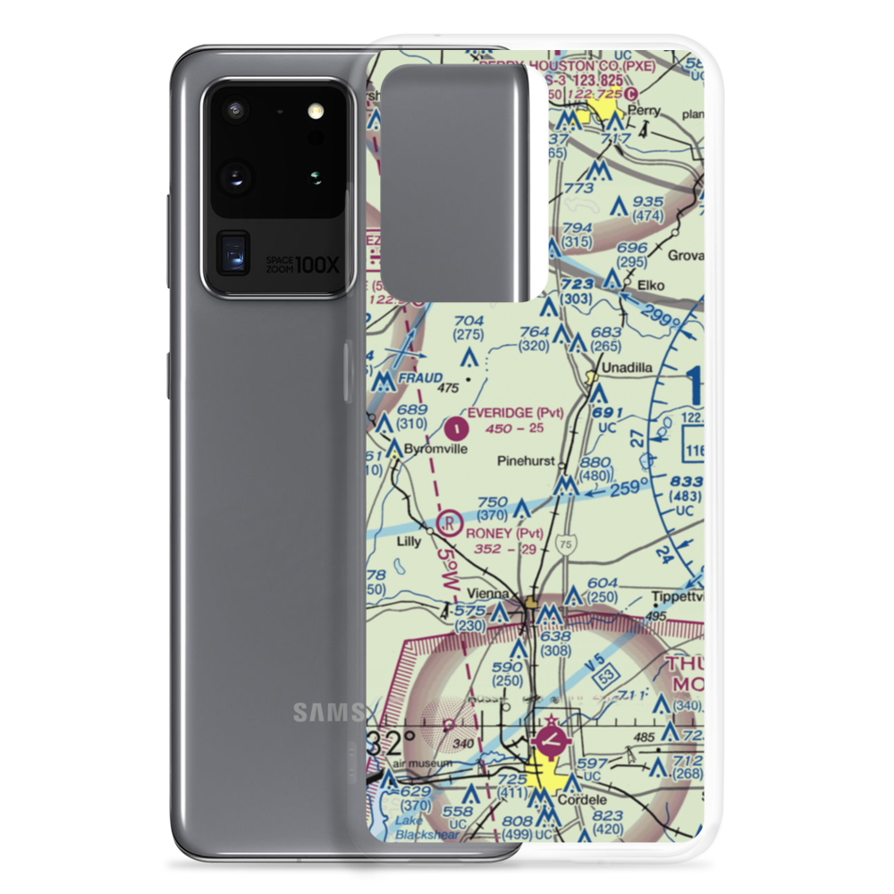 Wrights Field (2GA3) VFR Sectional Samsung Case Samsung Galaxy S20 Ultra model shown
