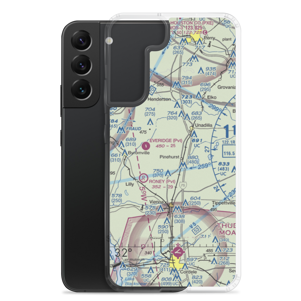Wrights Field (2GA3) VFR Sectional Samsung Case Samsung Galaxy S22 Plus model shown