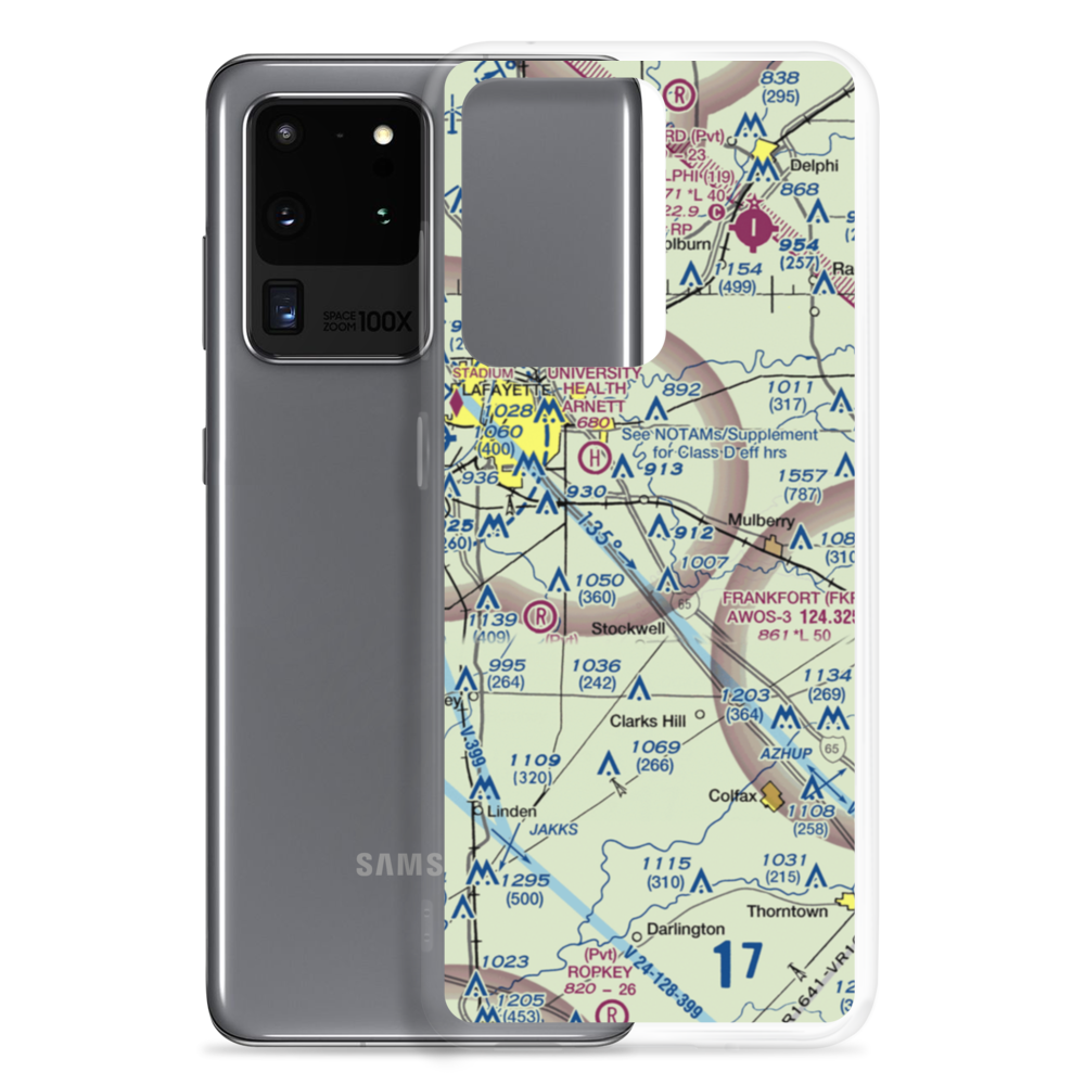 Wyandotte Airport (6IN3) VFR Sectional Samsung Case Samsung Galaxy S20 Ultra model shown