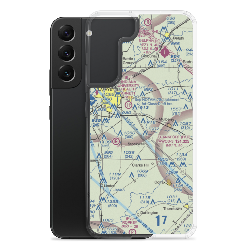 Wyandotte Airport (6IN3) VFR Sectional Samsung Case Samsung Galaxy S22 Plus model shown