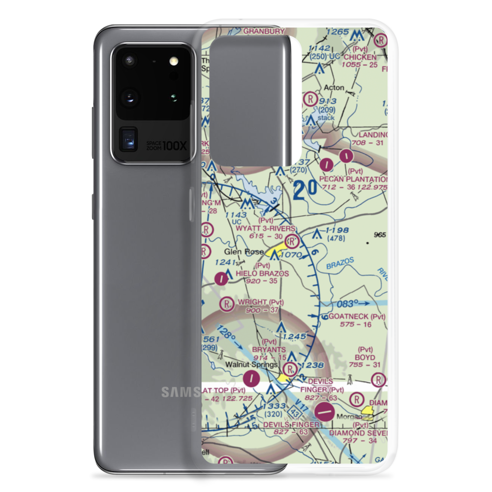 Wyatt 3-Rivers Airport (8TS7) VFR Sectional Samsung Case Samsung Galaxy S20 Ultra model shown