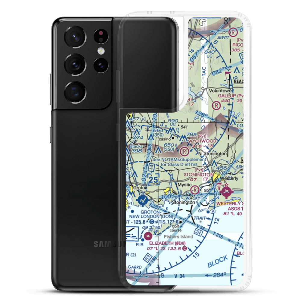Wychwood Field (CT48) VFR Sectional Samsung Case Samsung Galaxy S21 Ultra model shown