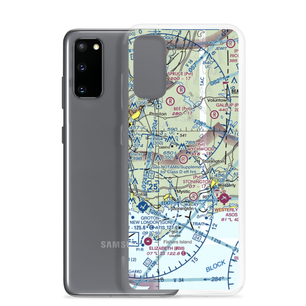 Wychwood Field (CT48) VFR Sectional Samsung Case Samsung Galaxy S20 model shown