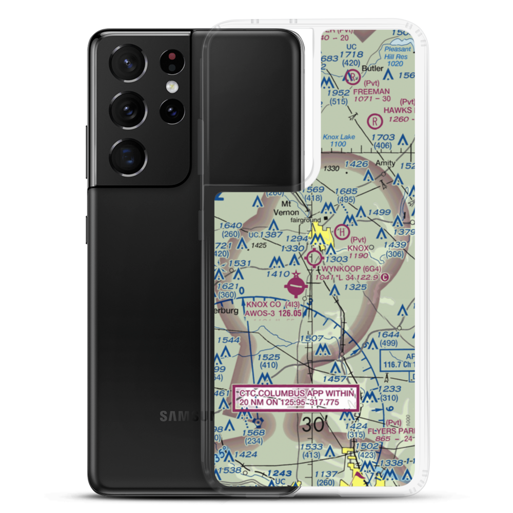 Wynkoop Airport (6G4) VFR Sectional Samsung Case Samsung Galaxy S21 Ultra model shown