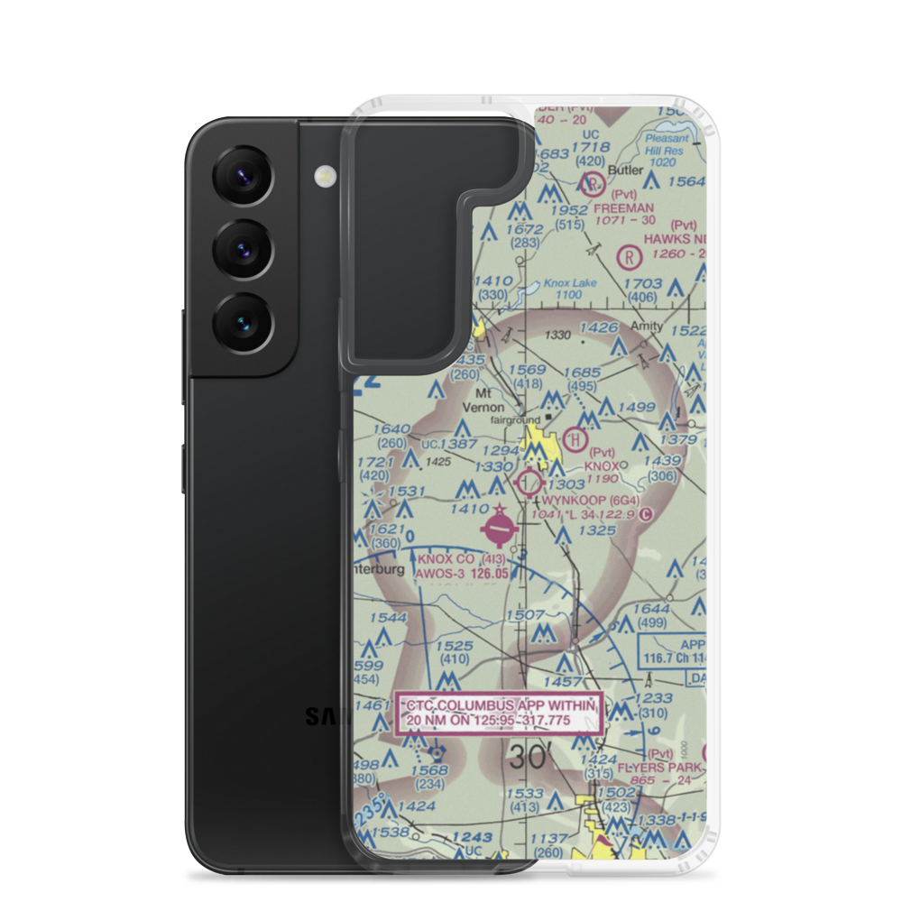 Wynkoop Airport (6G4) VFR Sectional Samsung Case Samsung Galaxy S22 model shown