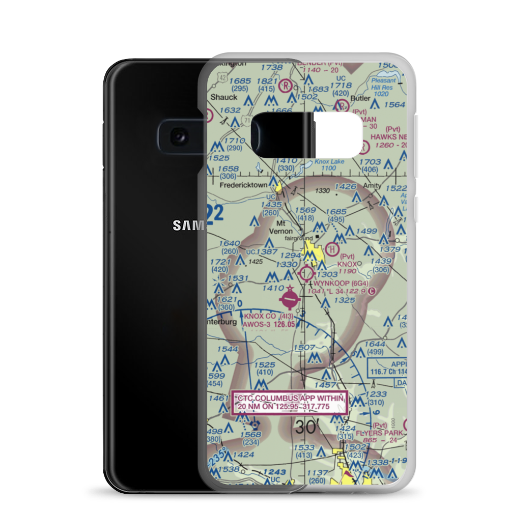 Wynkoop Airport (6G4) VFR Sectional Samsung Case Samsung Galaxy S10e model shown