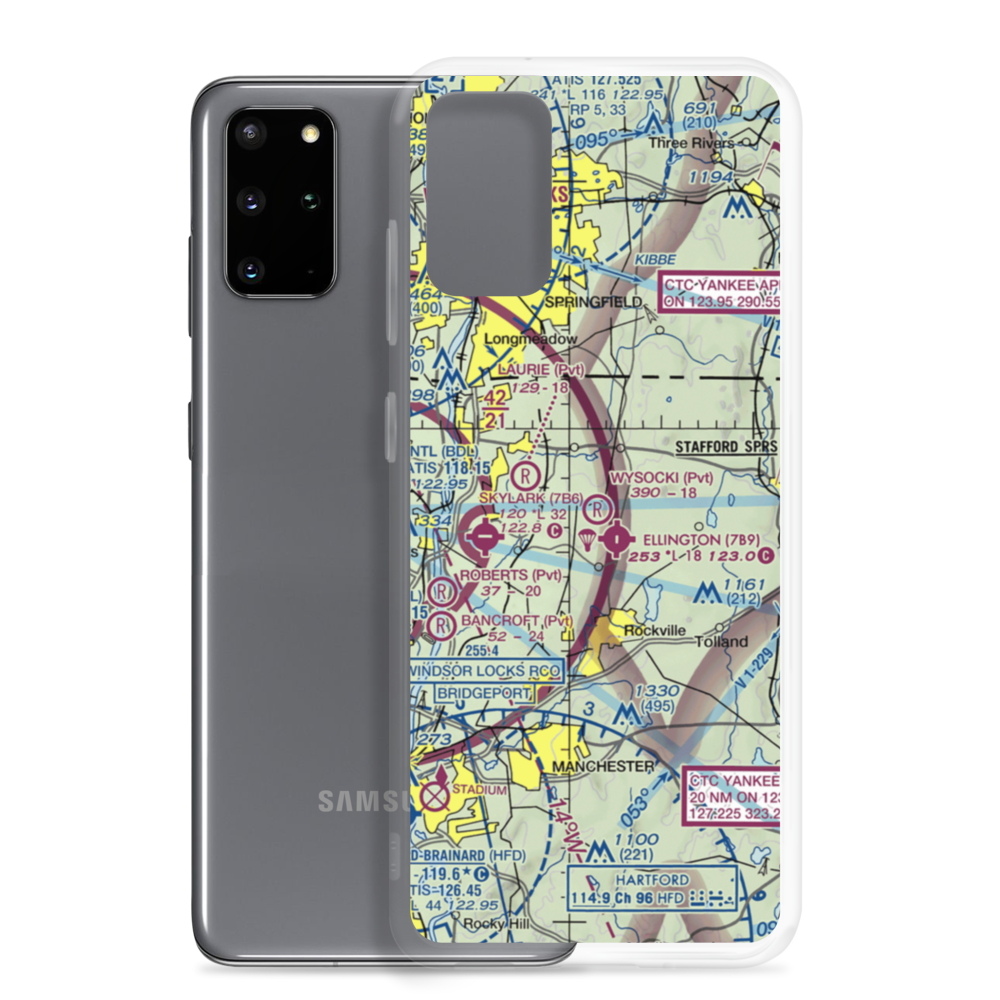 Wysocki Field (CT15) VFR Sectional Samsung Case Samsung Galaxy S20 Plus model shown