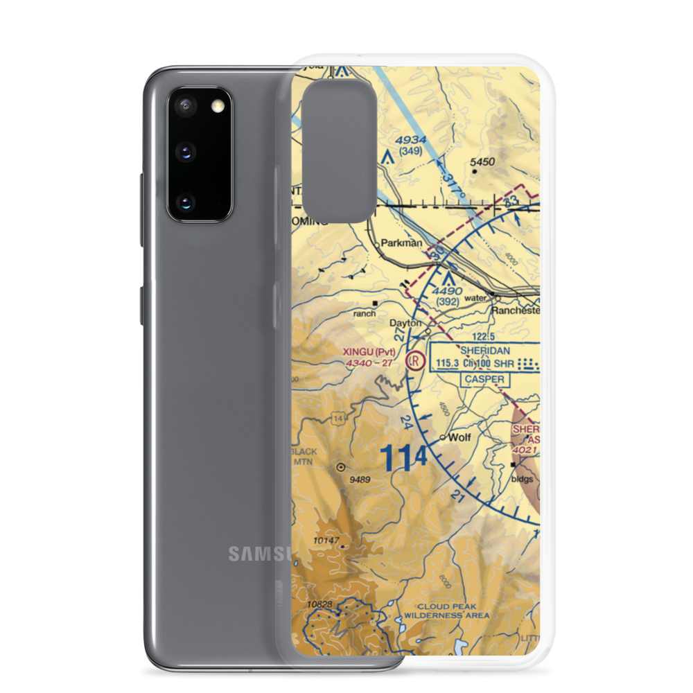 Xingu Airstrip (99WY) VFR Sectional Samsung Case Samsung Galaxy S20 model shown