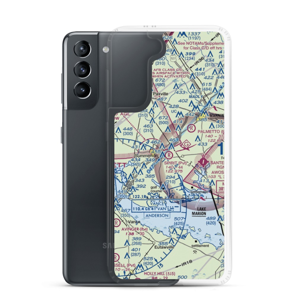 Yahu Field (3SC2) VFR Sectional Samsung Case Samsung Galaxy S21 model shown