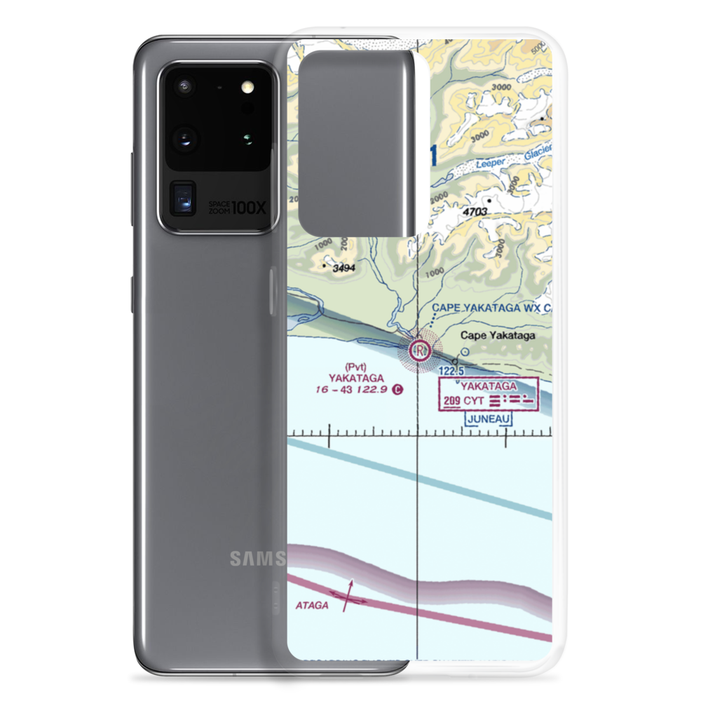 Yakataga Airport (CYT) VFR Sectional Samsung Case Samsung Galaxy S20 Ultra model shown
