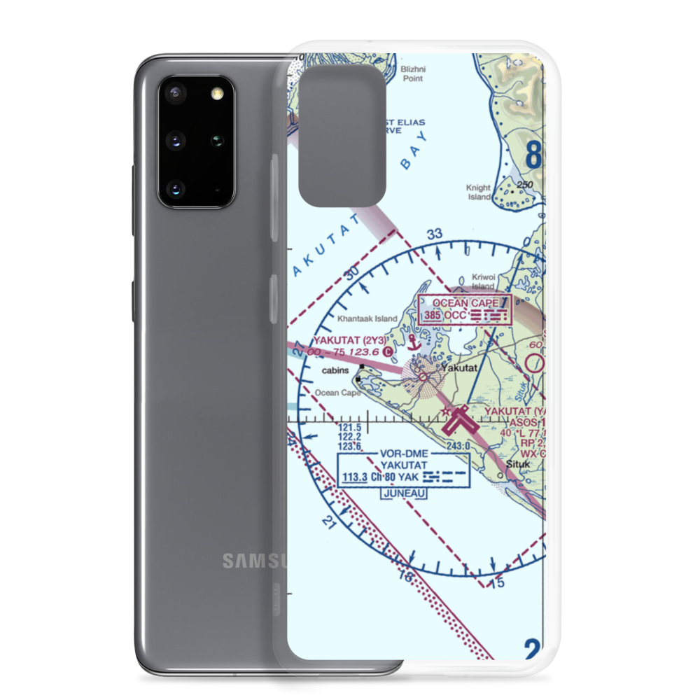 Yakutat Seaplane Base (2Y3) VFR Sectional Samsung Case Samsung Galaxy S20 Plus model shown