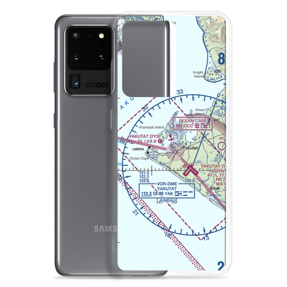 Yakutat Seaplane Base (2Y3) VFR Sectional Samsung Case Samsung Galaxy S20 Ultra model shown