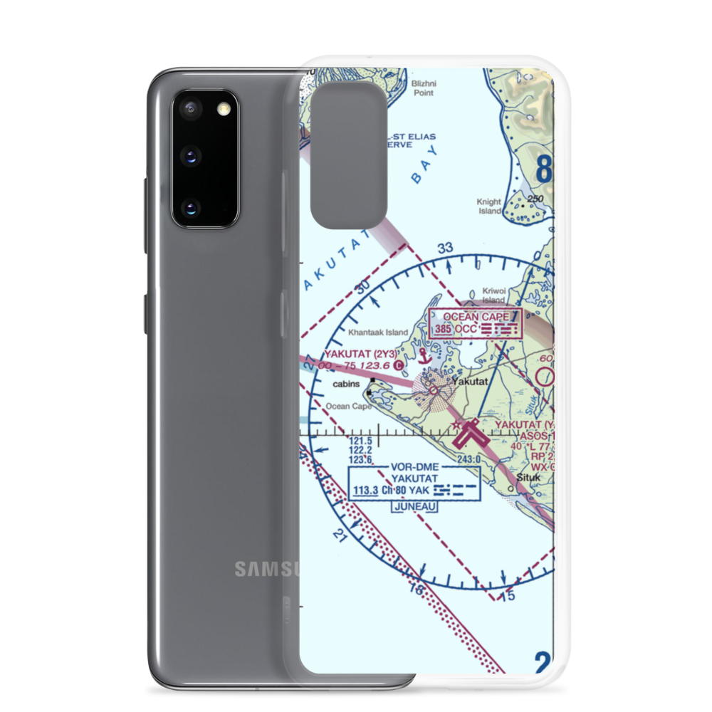 Yakutat Seaplane Base (2Y3) VFR Sectional Samsung Case Samsung Galaxy S20 model shown