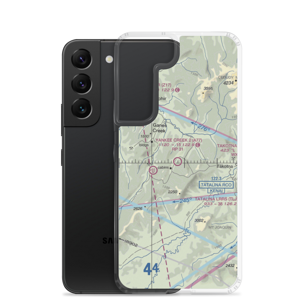 Yankee Creek 2 Airport (A77) VFR Sectional Samsung Case Samsung Galaxy S22 model shown