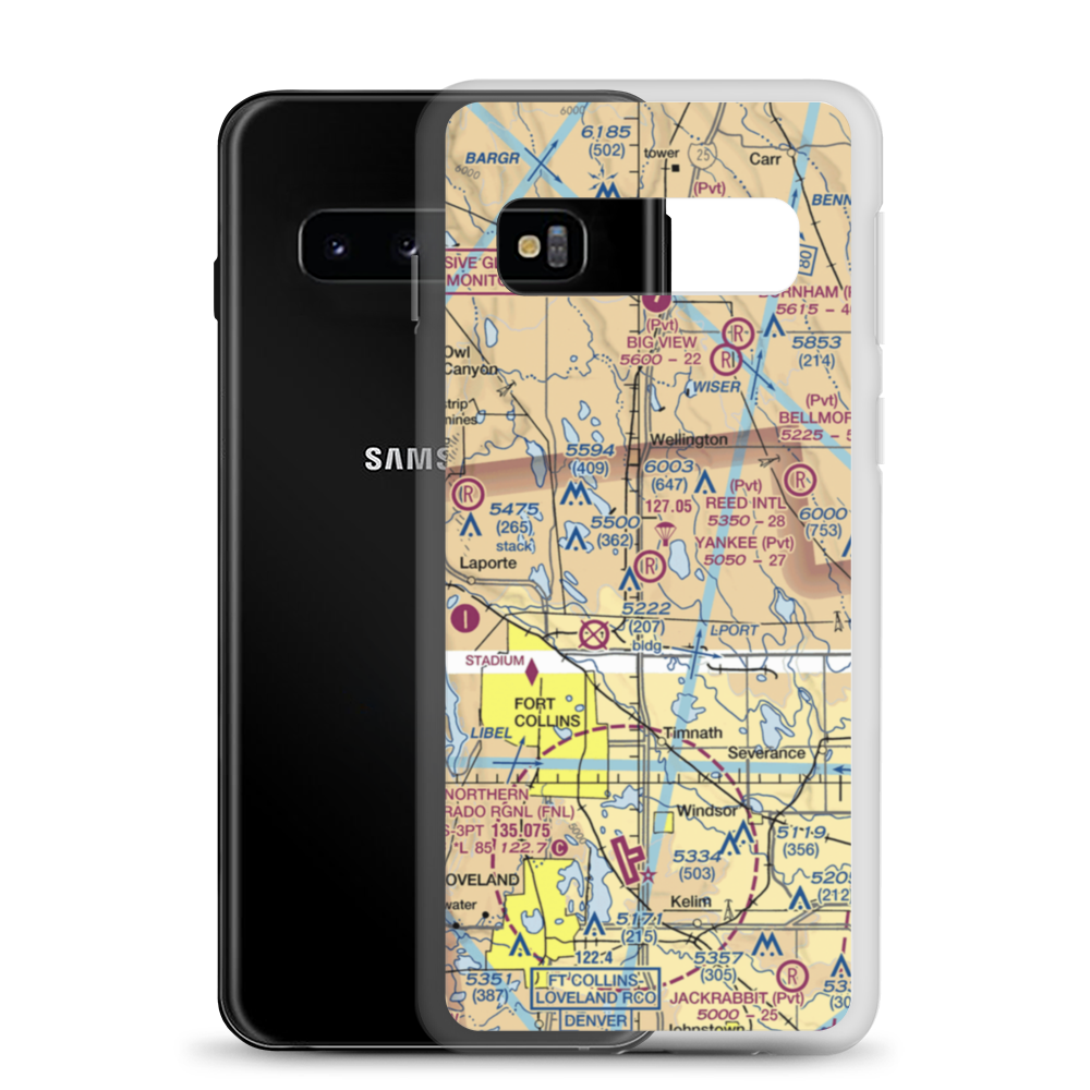 Yankee Field (CO53) VFR Sectional Samsung Case Samsung Galaxy S10 model shown